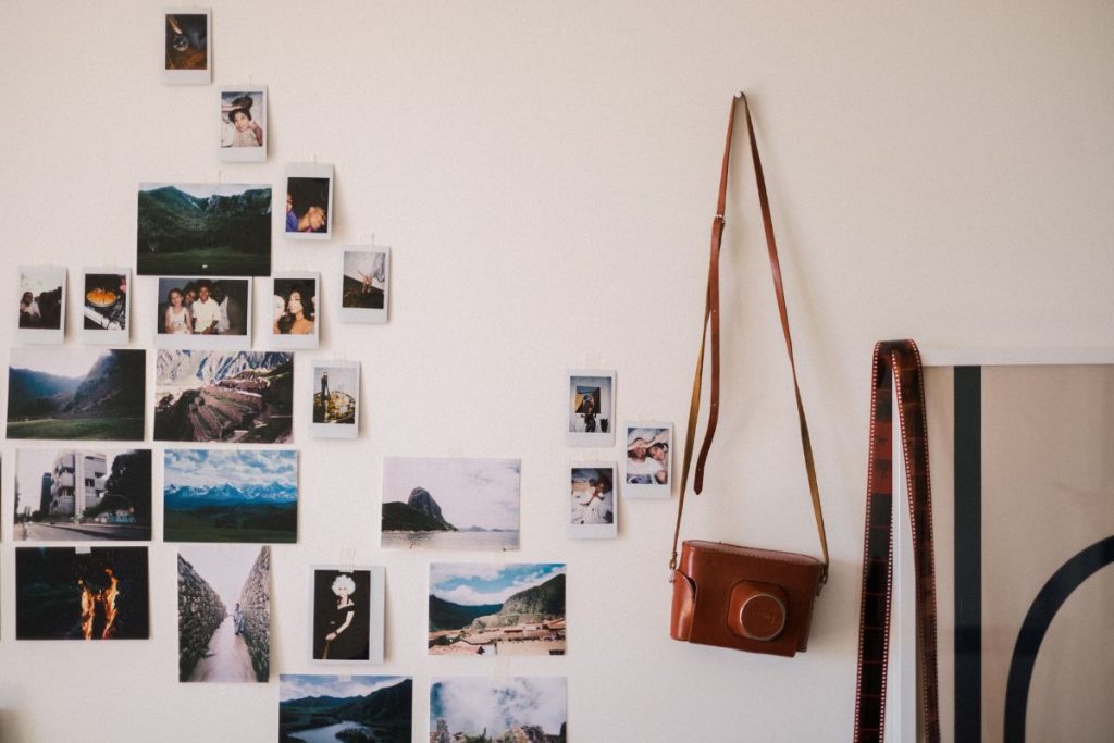 instax on wall