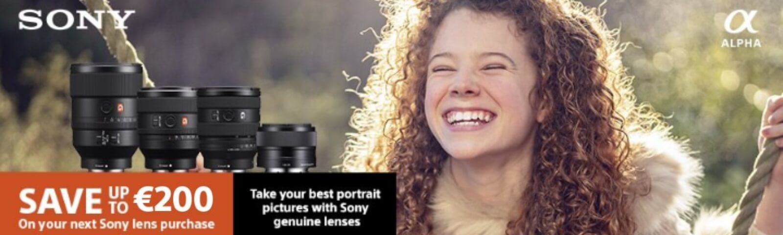 Sony Portrait Lens Promotion