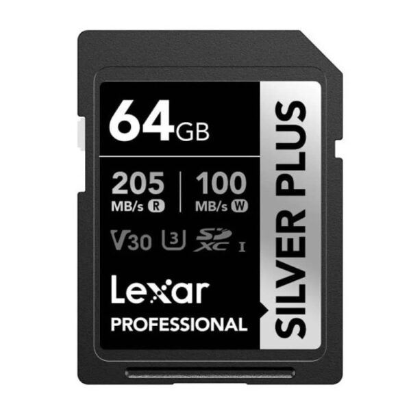 Lexar Silver Plus 64GB SD memory card